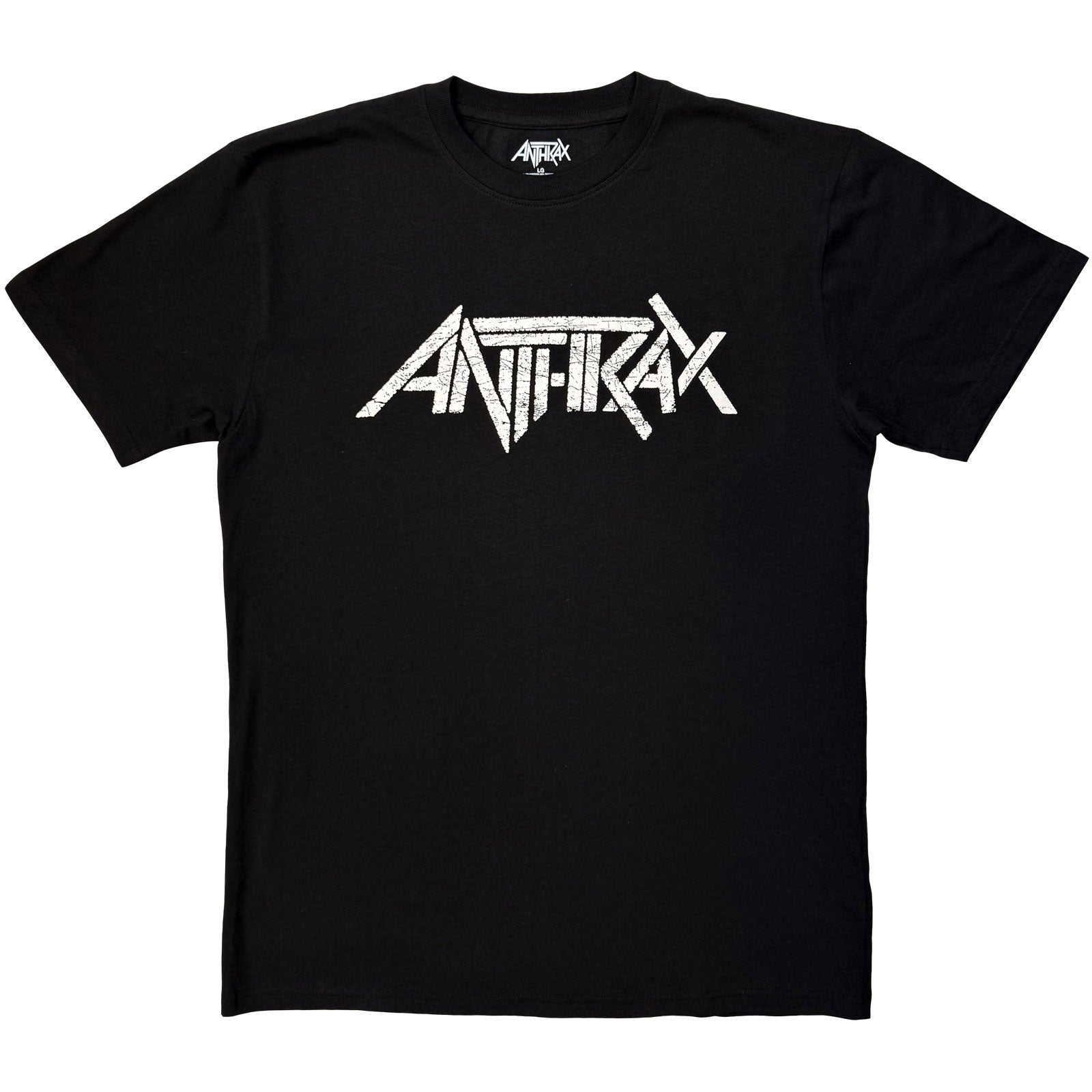 Anthrax: Logo Mono T-shirt – officielt merchandise