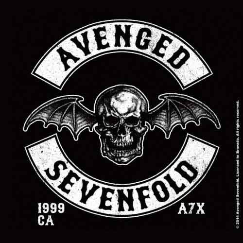 Avenged Sevenfold: Deathbat Crest Individual Single Cork Coaster