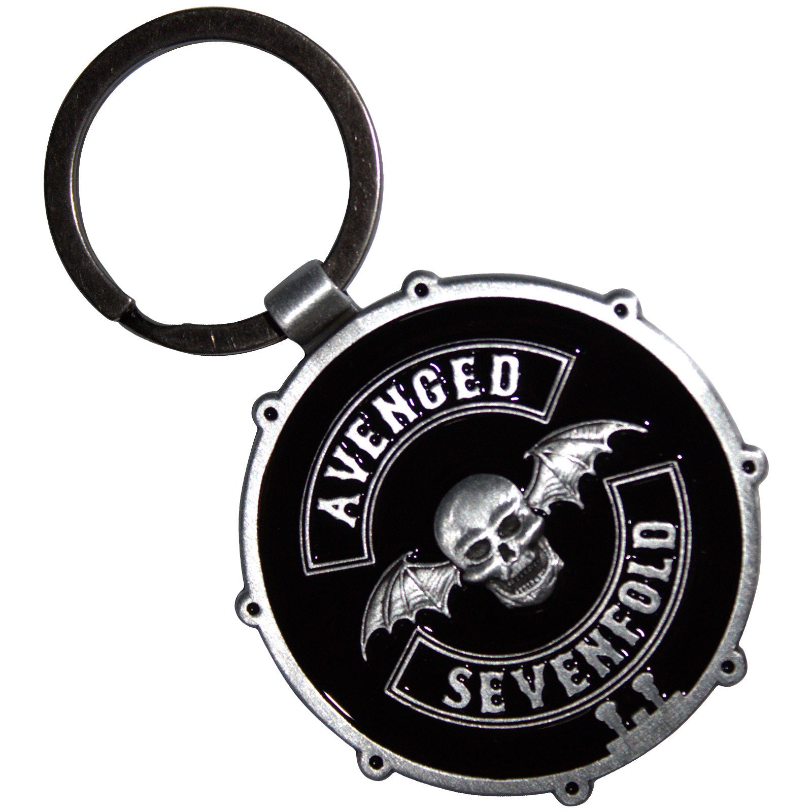 Avenged Sevenfold: Deathbat Crest Drum Double-Sided Keychain