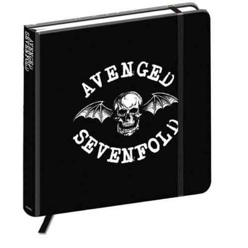 Avenged Sevenfold: Death Bat Crest (Hard Back) Stationery – officielt merchandise