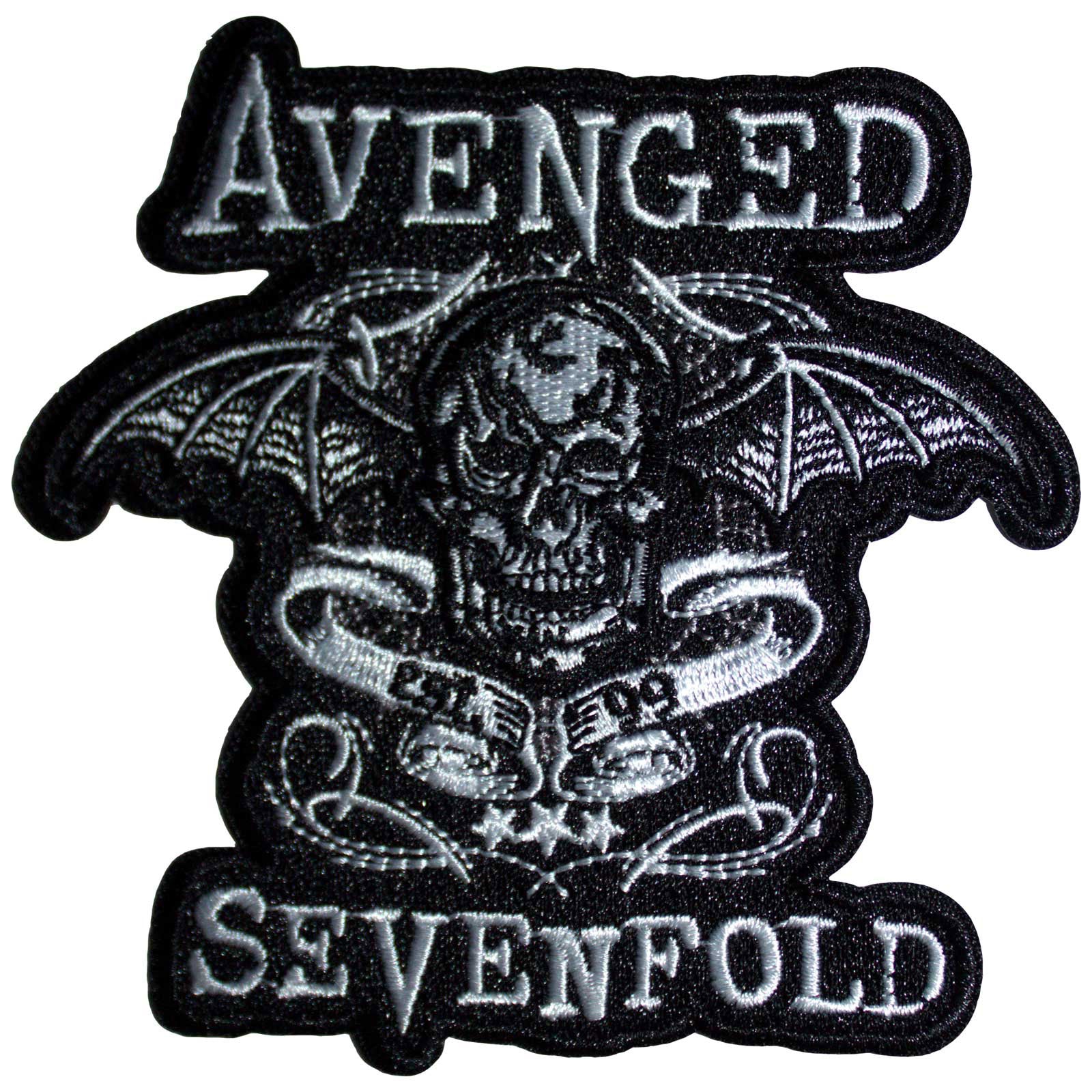 Avenged Sevenfold: Deathbat Banner Cut-Out Standard Patch