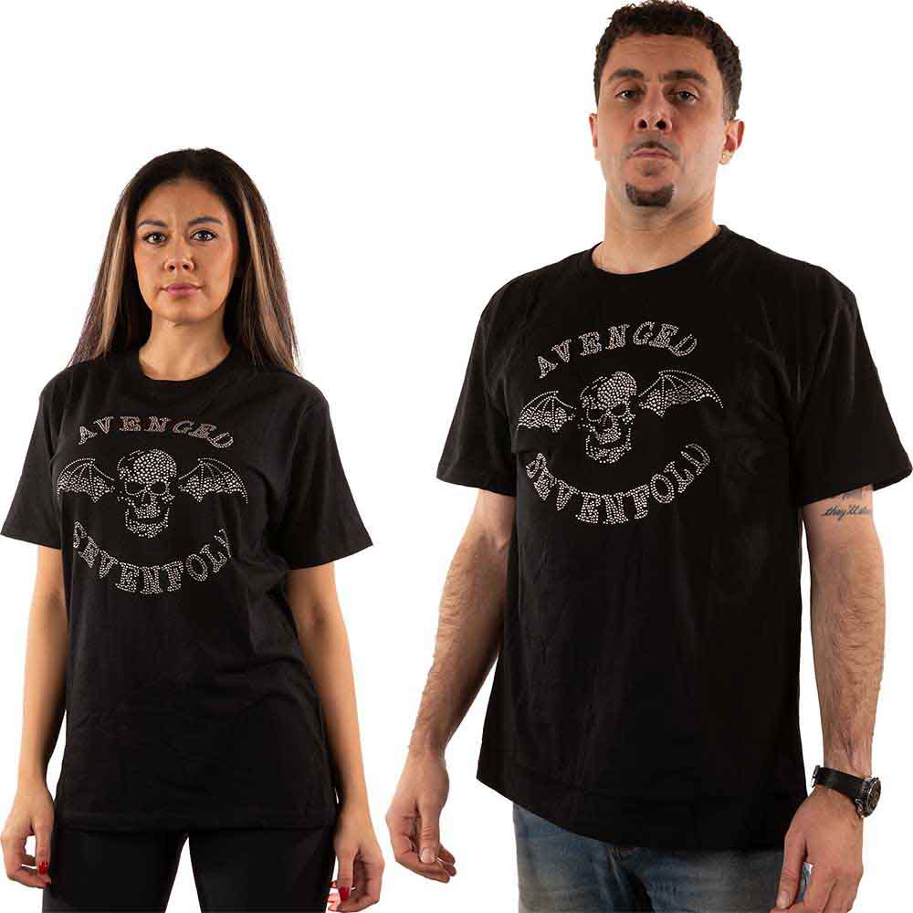 Avenged Sevenfold: Deathbat (Embellished) T-shirt – officielt merchandise