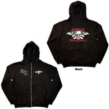 Avenged Sevenfold: Dead Head Zipped Hoodie (Back Print)
