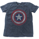 Marvel Comics: Avengers Assemble Cap (Denim Blue) (Wash Collection) T-shirt – officielt merchandise