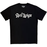 Avril Lavigne: Logo Mono T-shirt – officielt merchandise