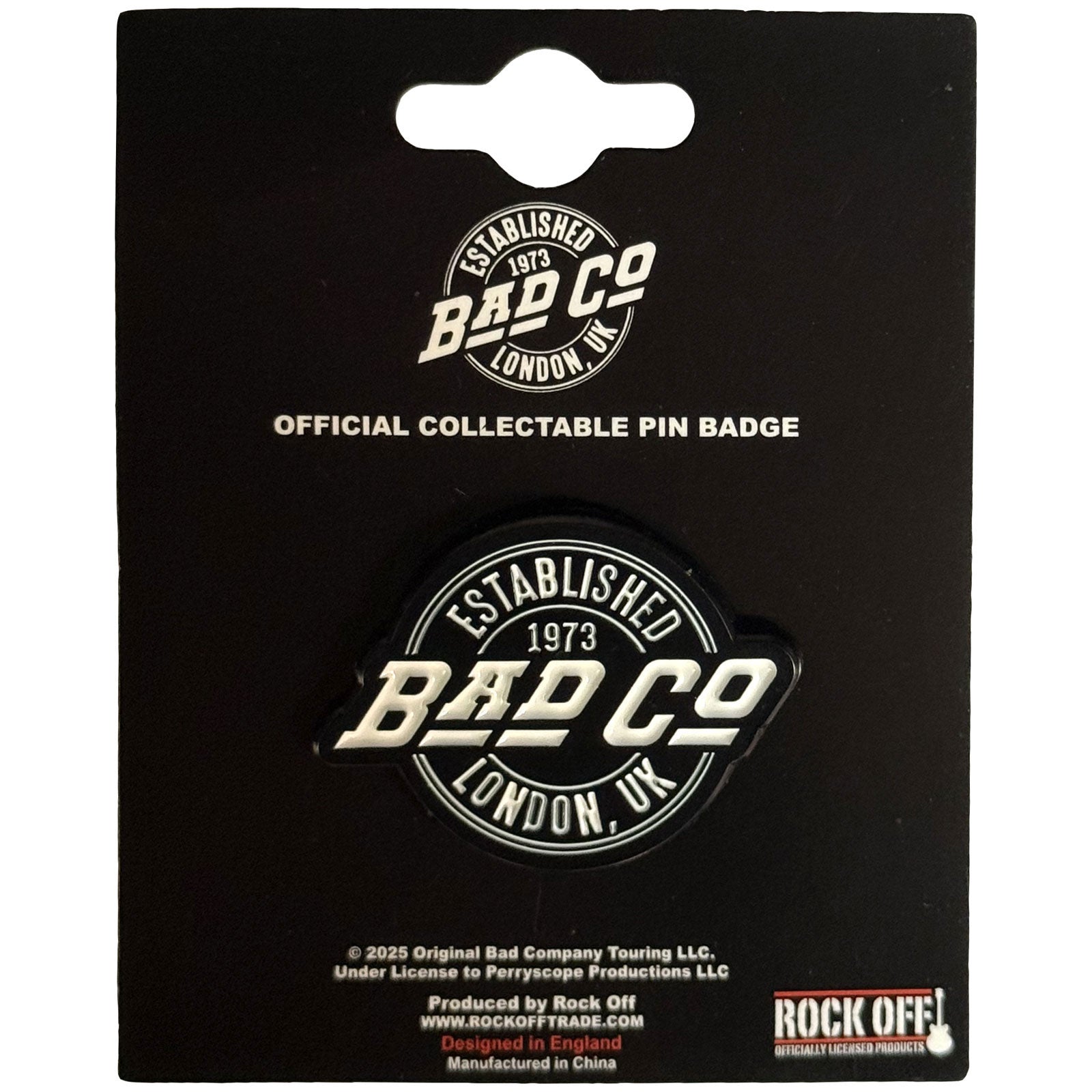 Bad Company: Est. 1973 Circle Logo Pin Badge
