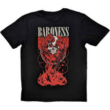 Baroness: Fleur Skull T-shirt – officielt merchandise