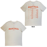 Bastille: Summer UK & EU Tour 23 (Natural) (Ex - Tour) T-shirt – officielt merchandise