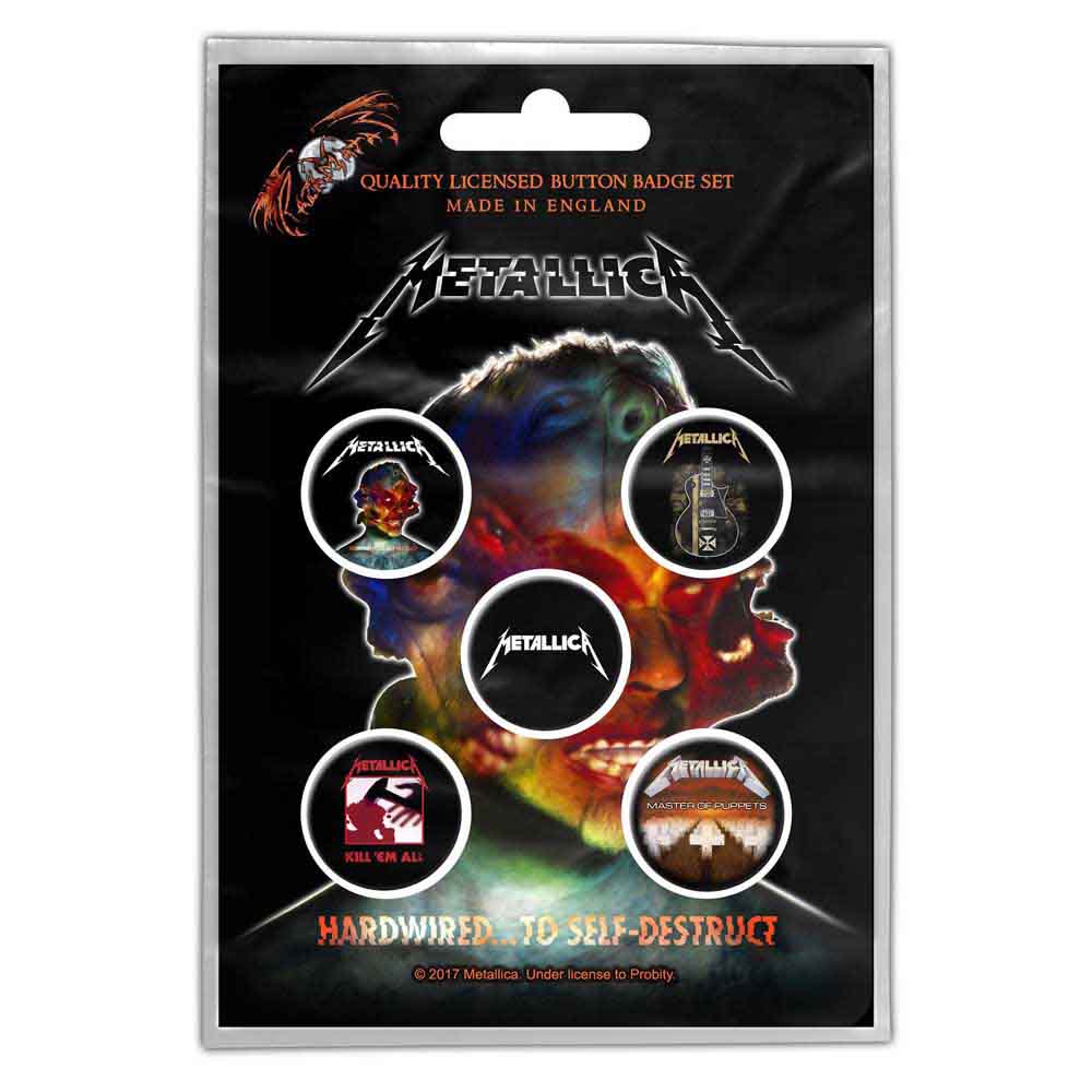 Metallica: Hardwired to self - destruct Badge pack – officielt merchandise