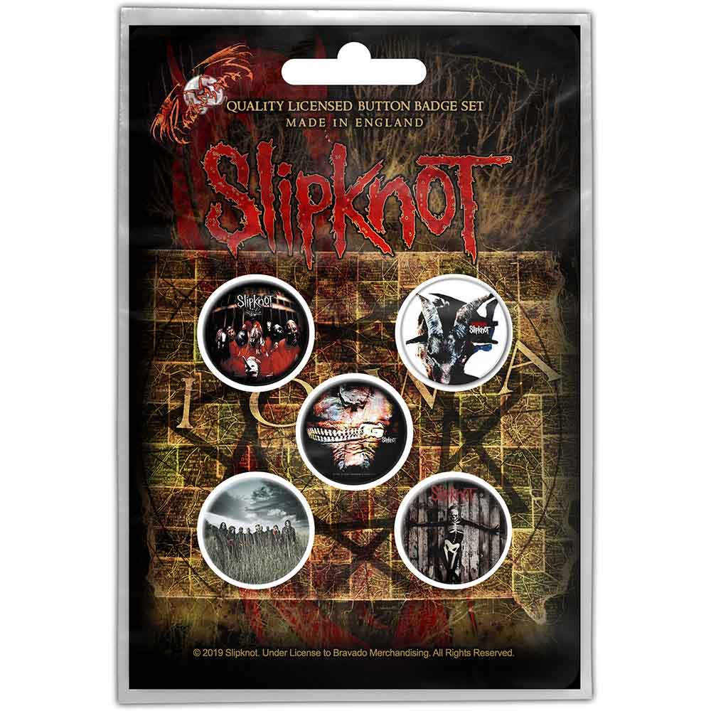 Slipknot: Albums Badge pack – officielt merchandise