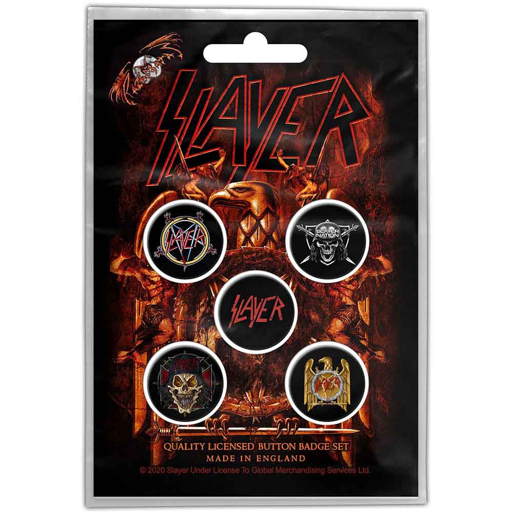 Slayer: Eagle Badge pack – officielt merchandise