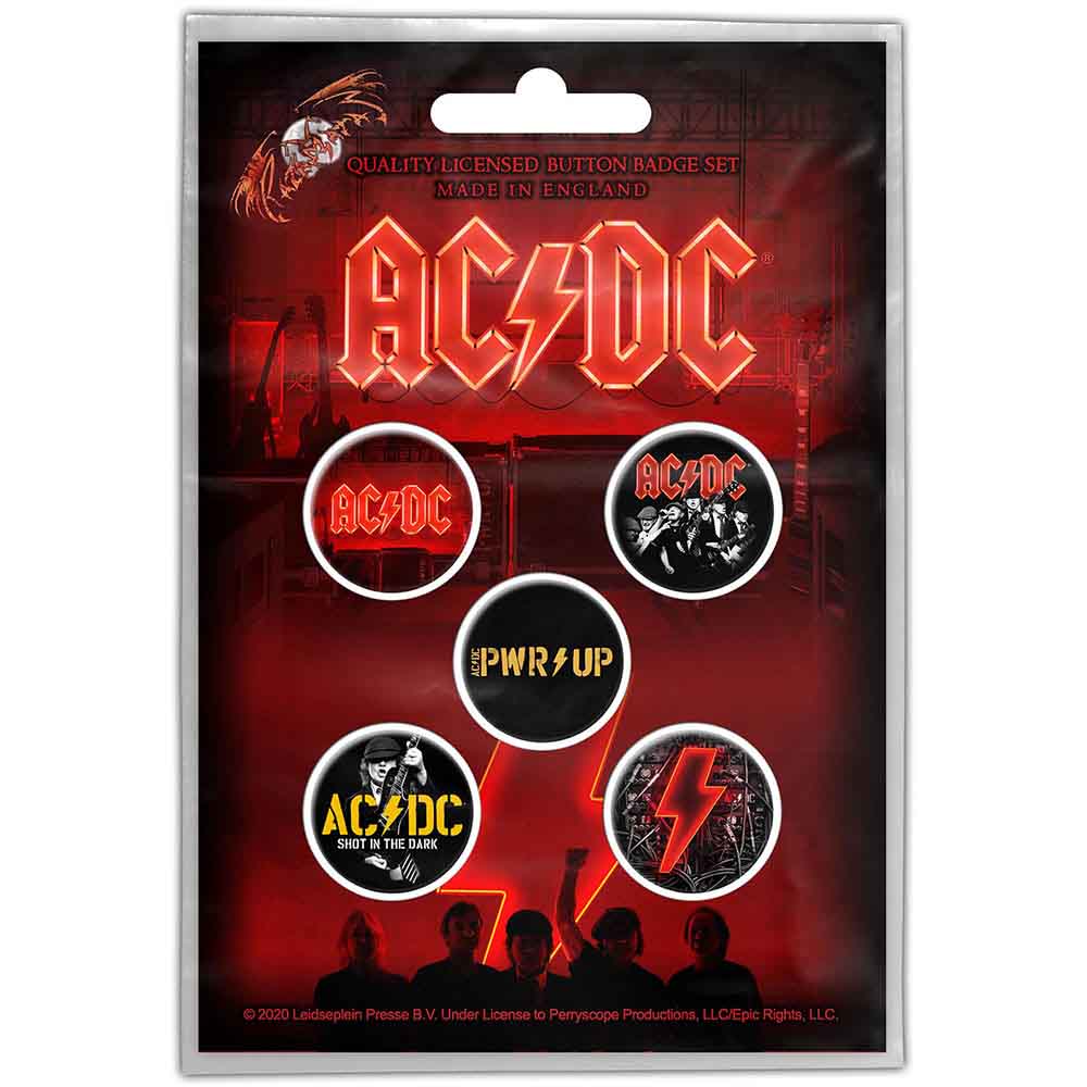 AC/DC: PWR - UP Badge pack – officielt merchandise