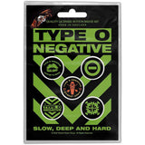Type O Negative: Slow - Deep & Hard Badge pack – officielt merchandise
