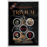 Trivium: In The Court Of The Dragon Badge pack – officielt merchandise