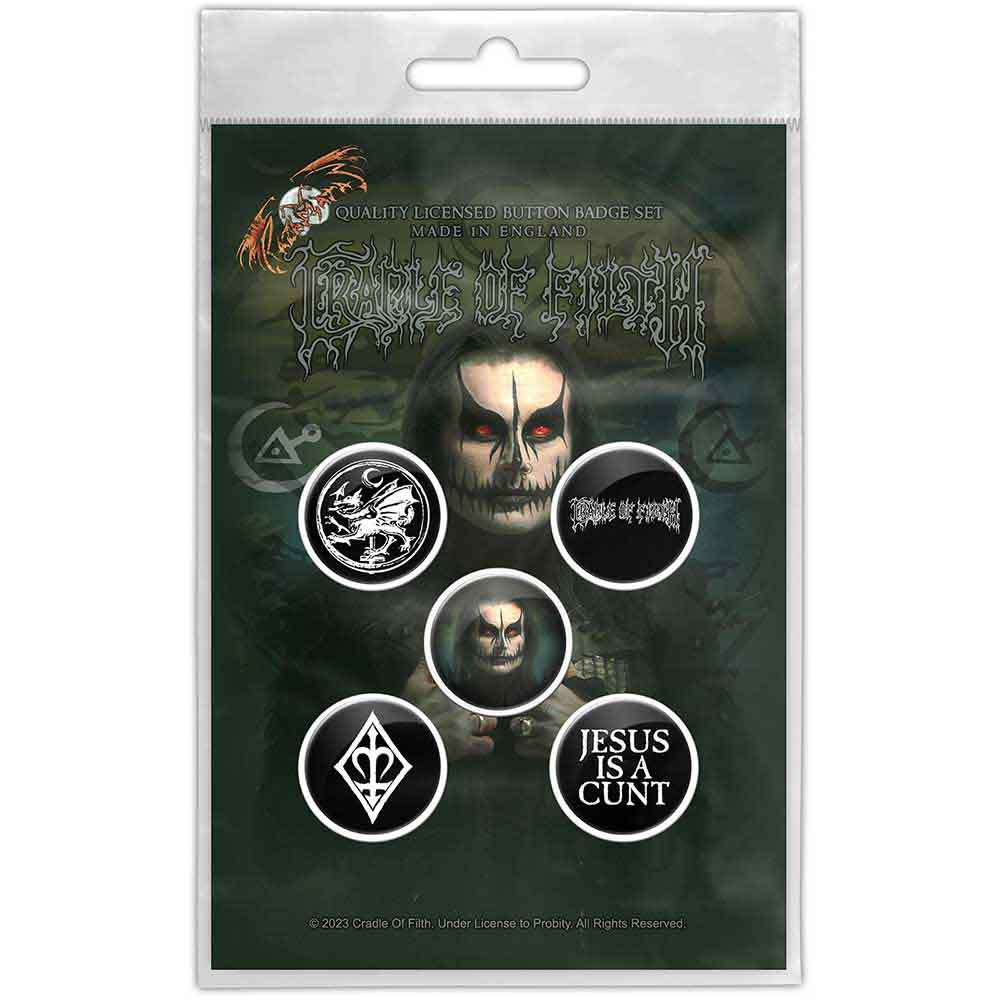 Cradle Of Filth: Hammer Of The Witches/Dani Button Badge Pack