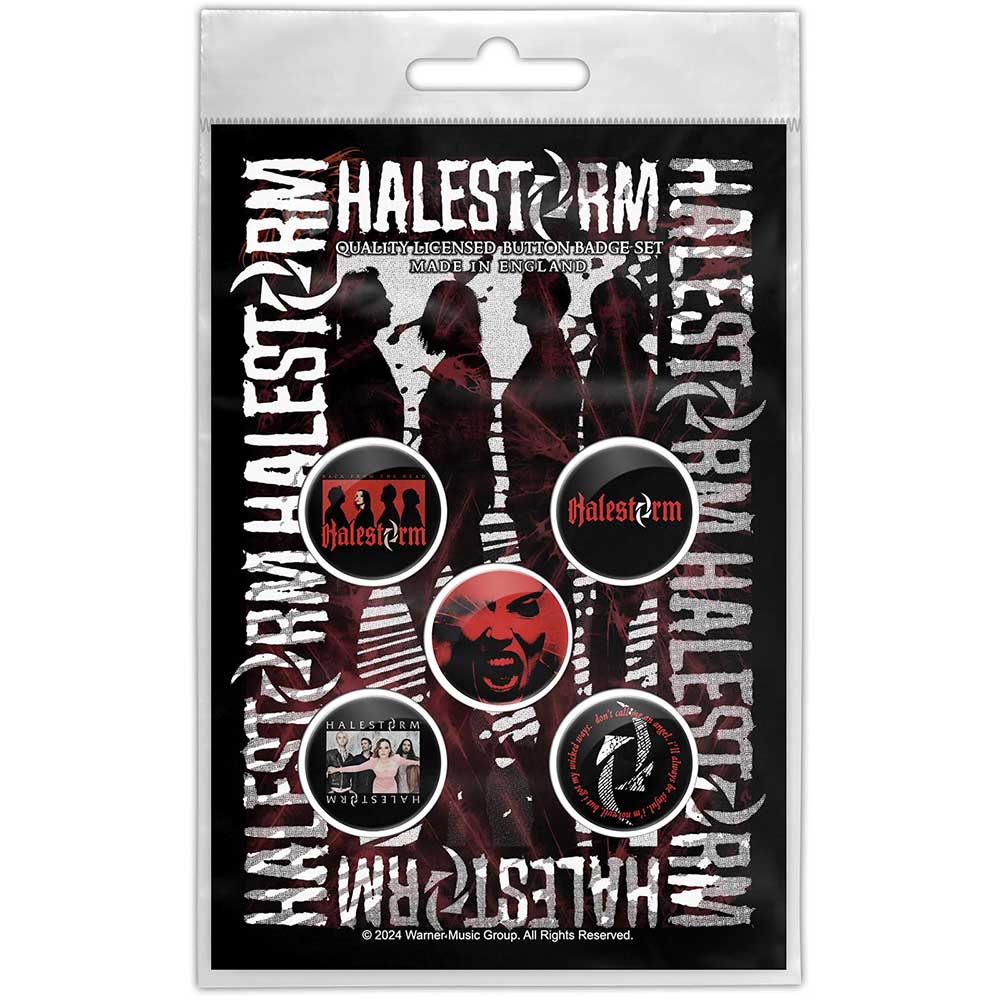 Halestorm: Portrait Button Badge Pack