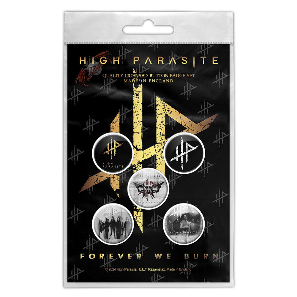 High Parasite: Forever We Burn Button Badge Pack
