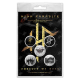 High Parasite: Forever We Burn Button Badge Pack