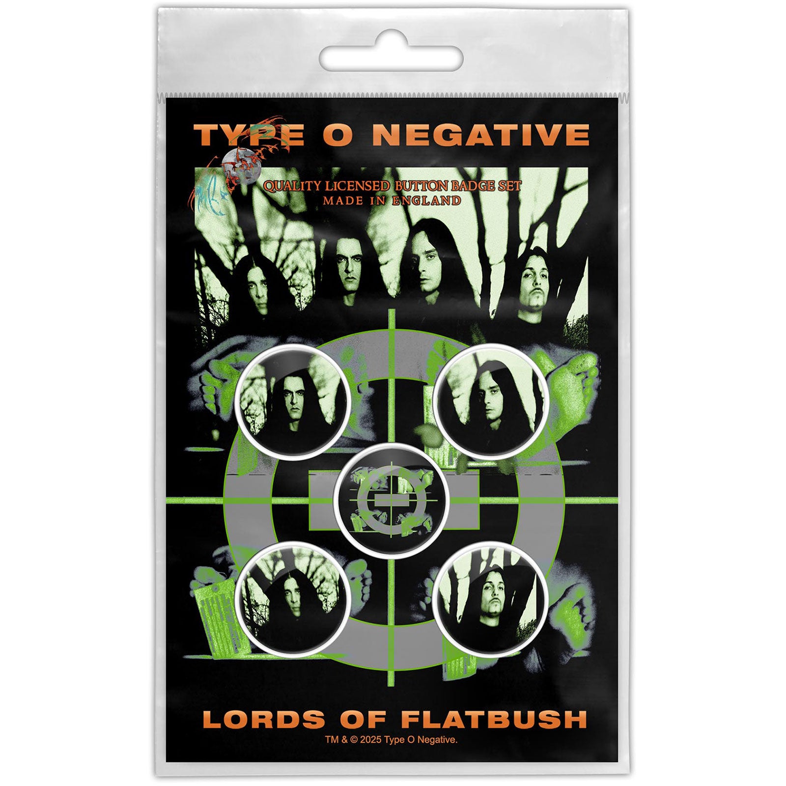 Type O Negative: Lords Of Flatbush Button Badge Pack