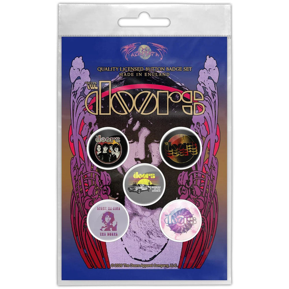 The Doors: Jim Morrison Badge pack – officielt merchandise