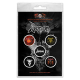 Venom: Black Metal Badge pack – officielt merchandise