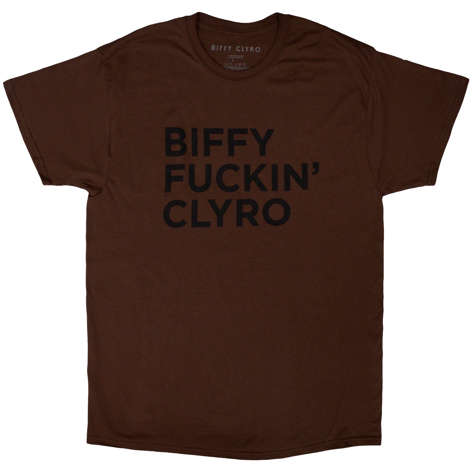 Biffy Clyro: Biffy Fucking Clyro (Brown) T-shirt – officielt merchandise