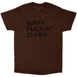 Biffy Clyro: Biffy Fucking Clyro (Brown) T-shirt – officielt merchandise