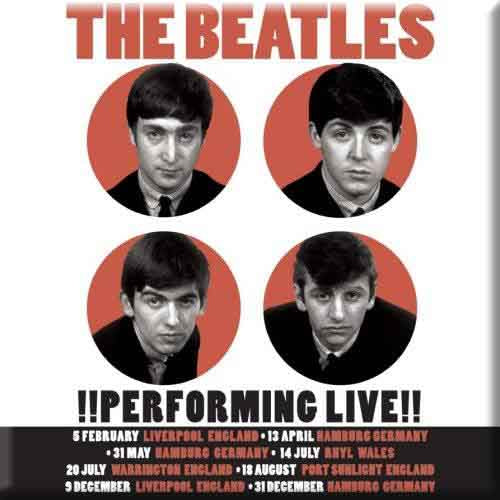 The Beatles: Performing Live Magnet – officielt merchandise