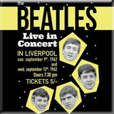 The Beatles: Live in Concert Magnet – officielt merchandise