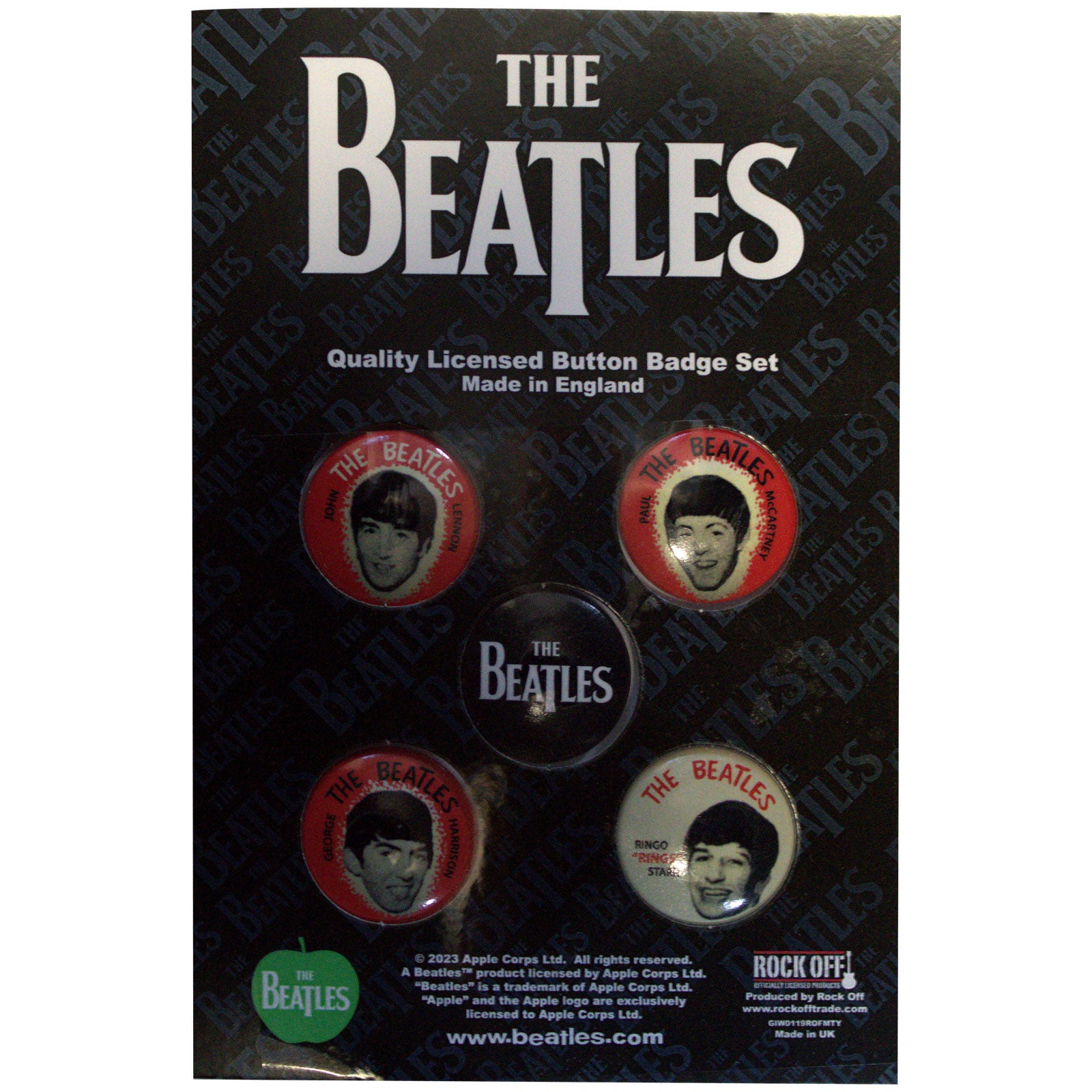The Beatles: Vintage Portraits Button Badge Pack
