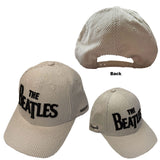 The Beatles: Drop T Logo & Apple Corduroy (Natural) Cap – officielt merchandise