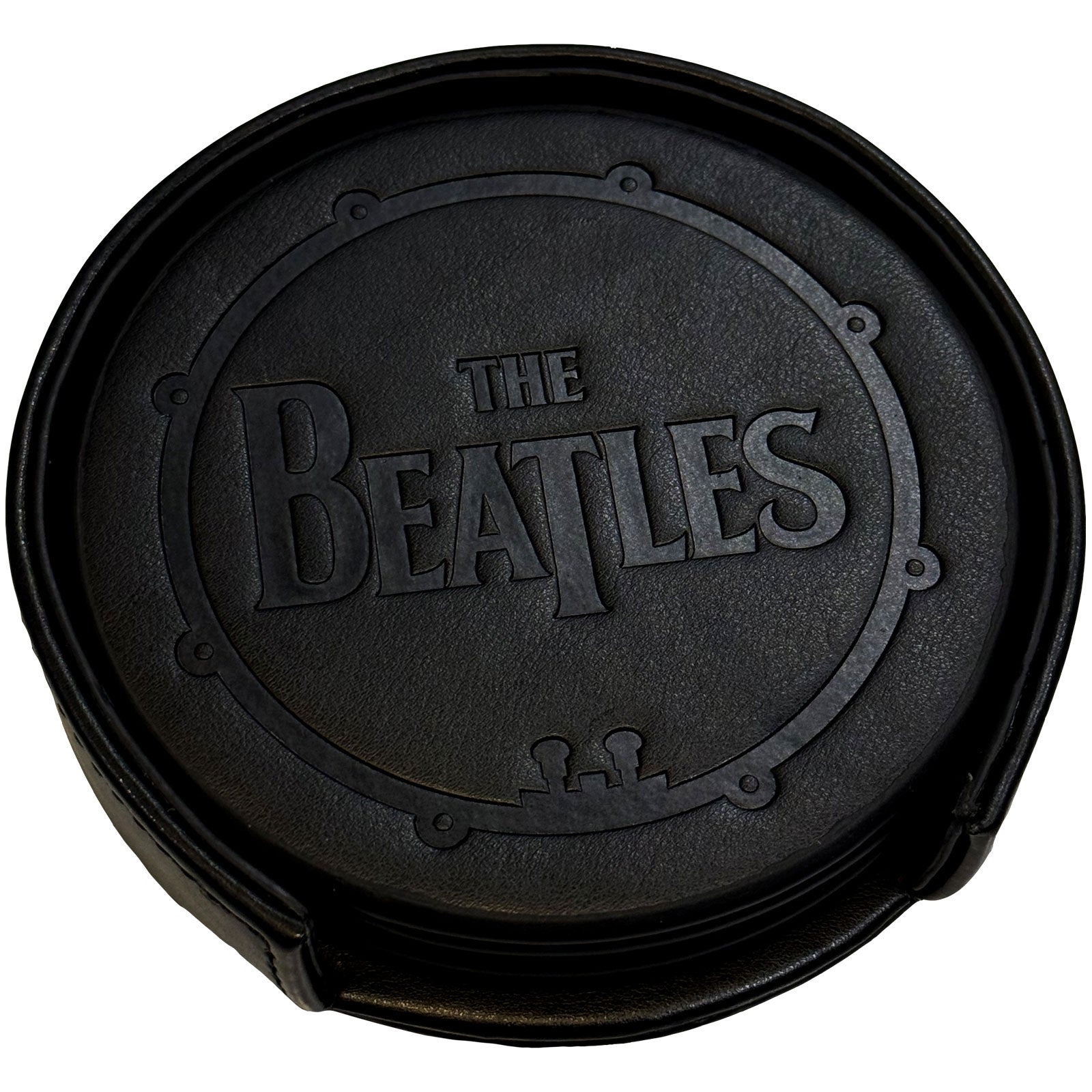 The Beatles: Drum Logo (Premium) Coaster – officielt merchandise