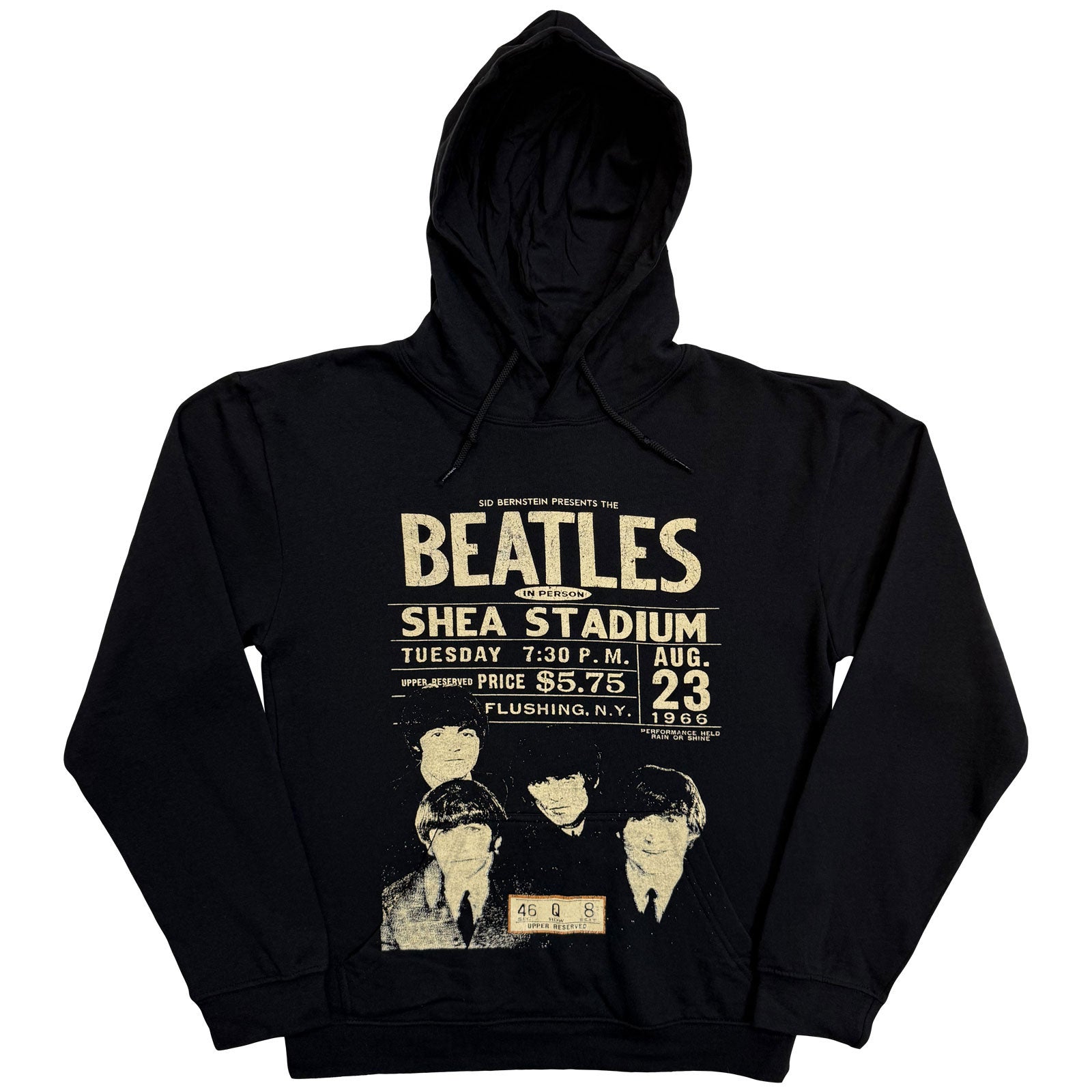 The Beatles: Shea '66 Hoodie – officielt merchandise