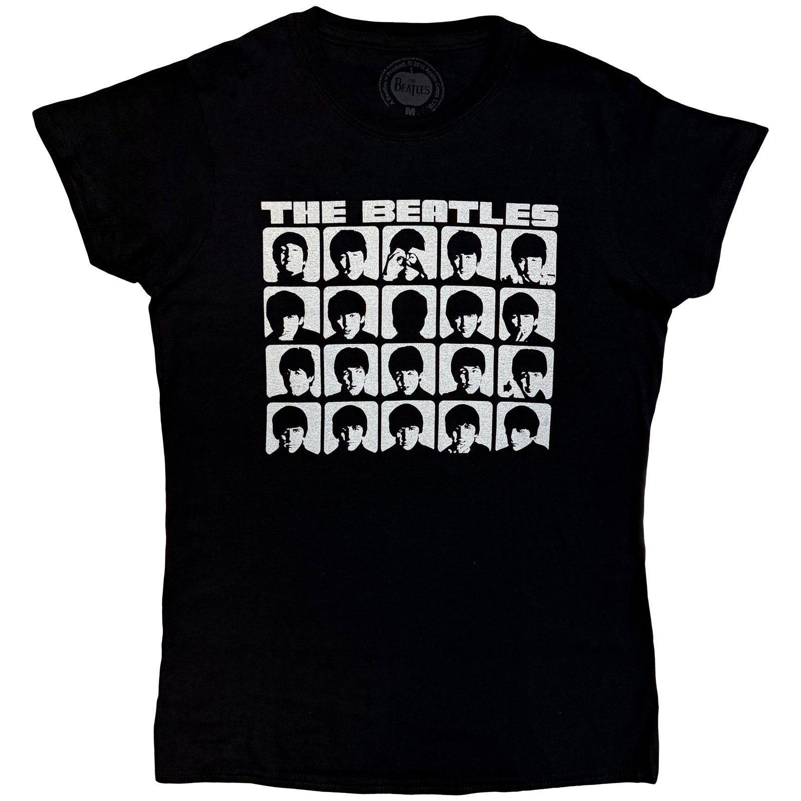 The Beatles: Hard Days Night Faces Mono T-Shirt (Kvinder)