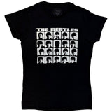 The Beatles: Hard Days Night Faces Mono T-Shirt (Kvinder)