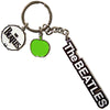 The Beatles: Text Logo Drop T Drum & Apple Charms Keychain (Die Casting)