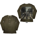 The Beatles: Abbey Road Back Print Stone Wash Long Sleeve T-Shirt (Back Print)