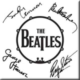 The Beatles: Signed Drum Logo Magnet – officielt merchandise