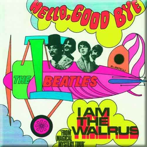 The Beatles: Hello - Goodbye/I am the Walrus Magnet – officielt merchandise