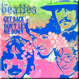 The Beatles: Get Back/Don't Let Me Down (Psychedelic) (Psychedelic) Magnet – officielt merchandise