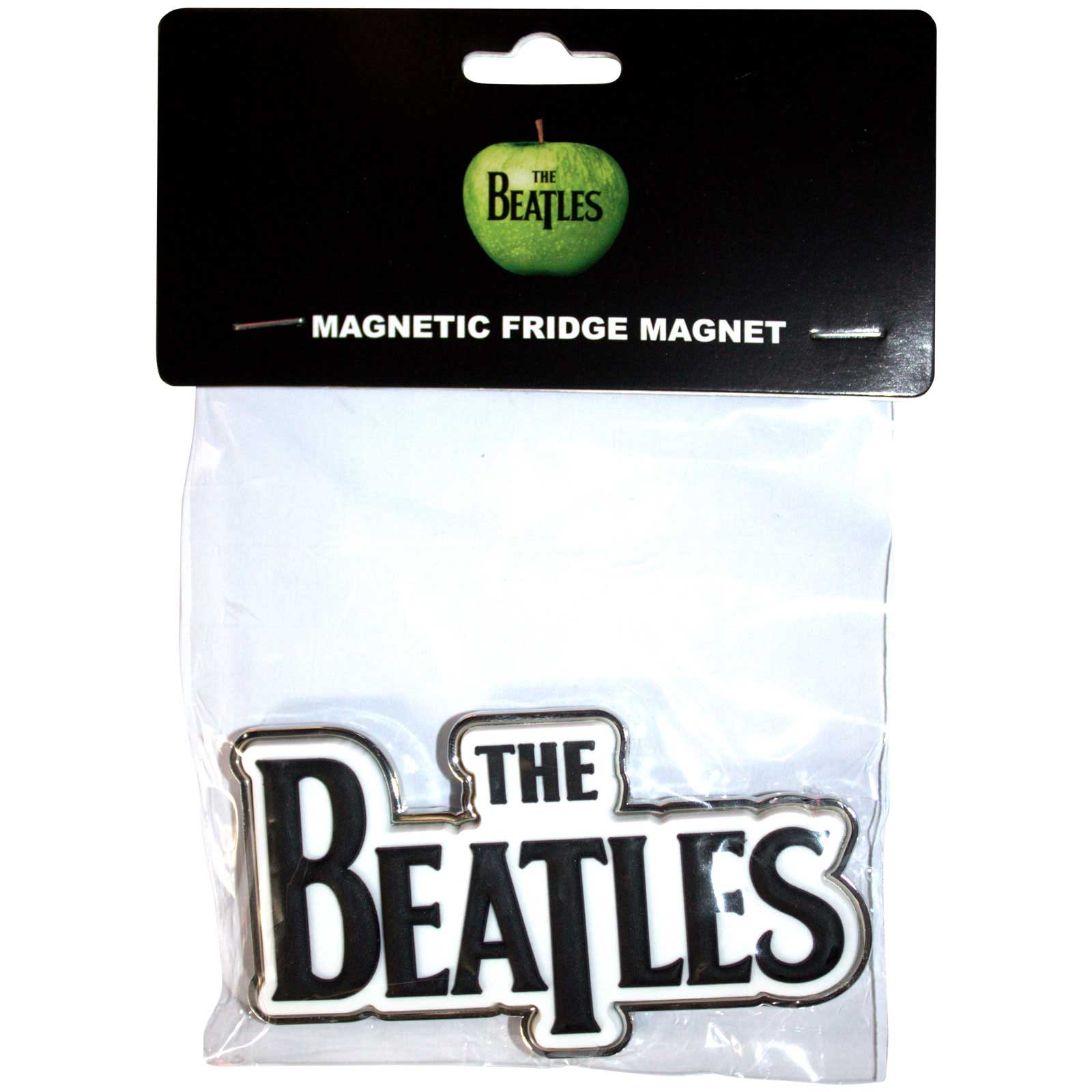 The Beatles: Black Drop T Logo Premium Fridge Magnet