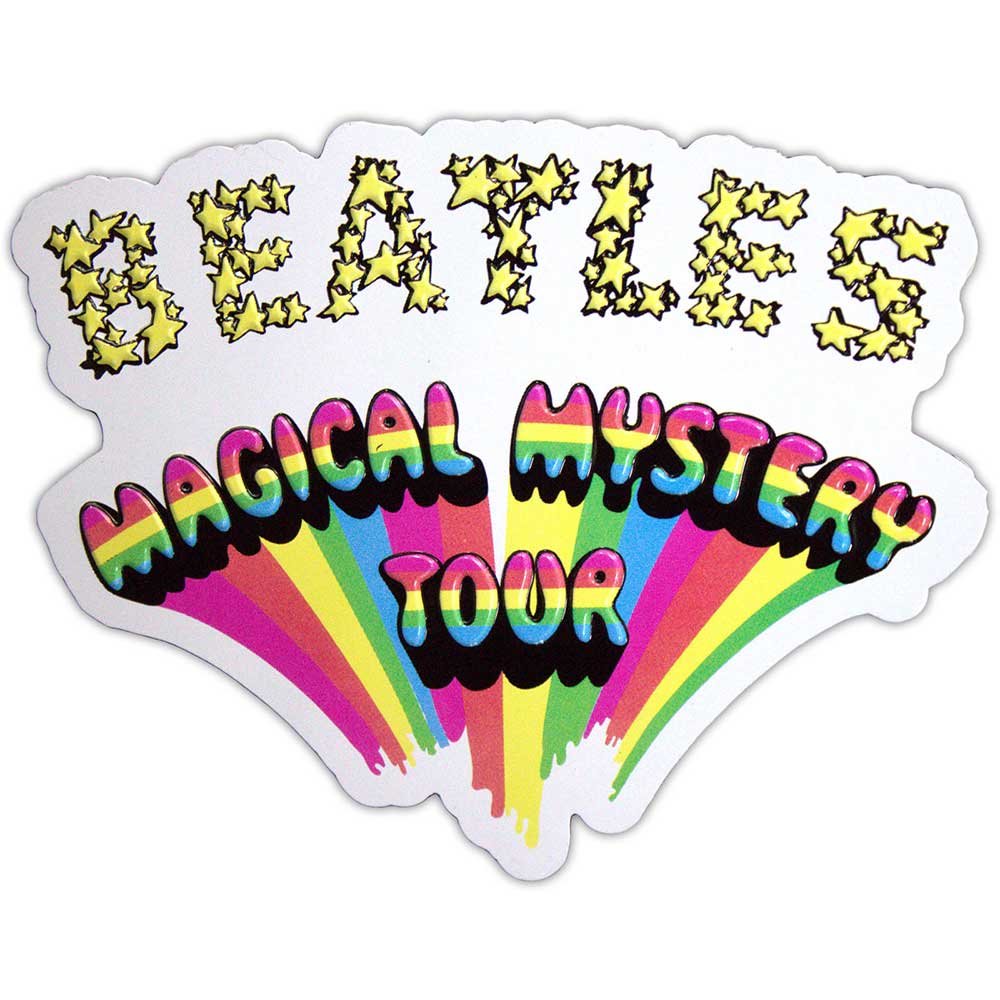 The Beatles: Magical Mystery Tour Logo Embossed Fridge Magnet (Die Stamping)
