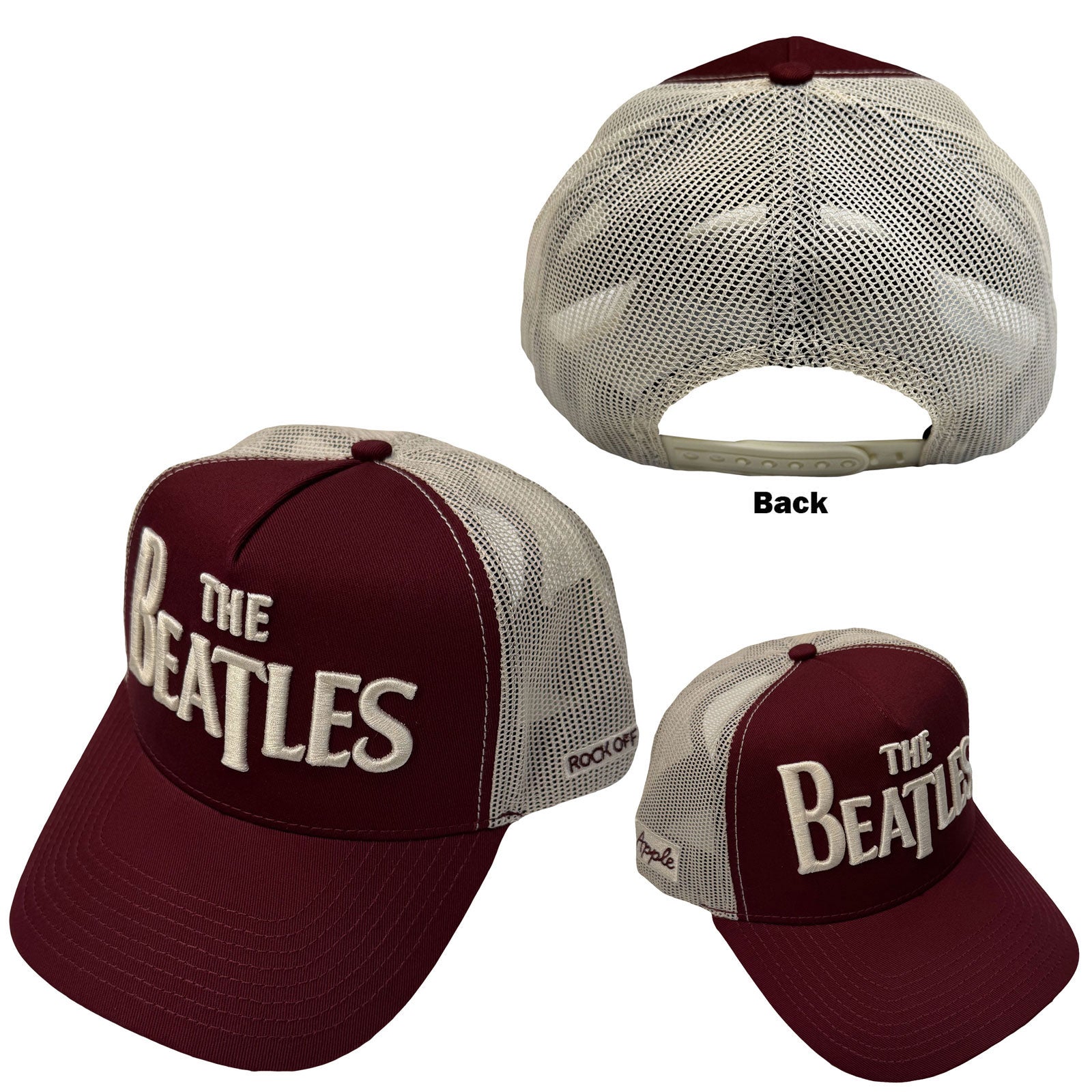 The Beatles: Drop T Logo & Apple Cap – officielt merchandise