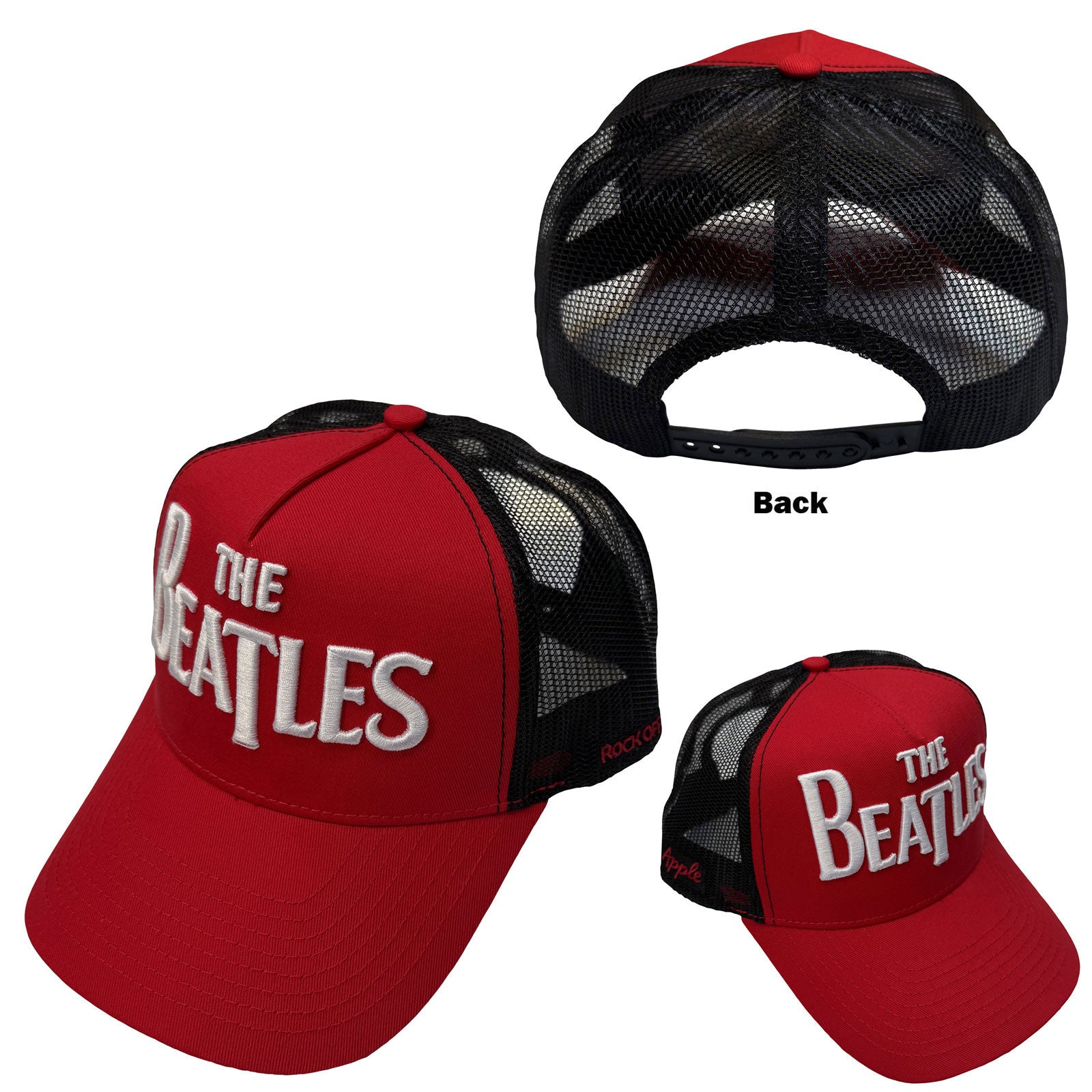 The Beatles: Drop T Logo & Apple Cap – officielt merchandise