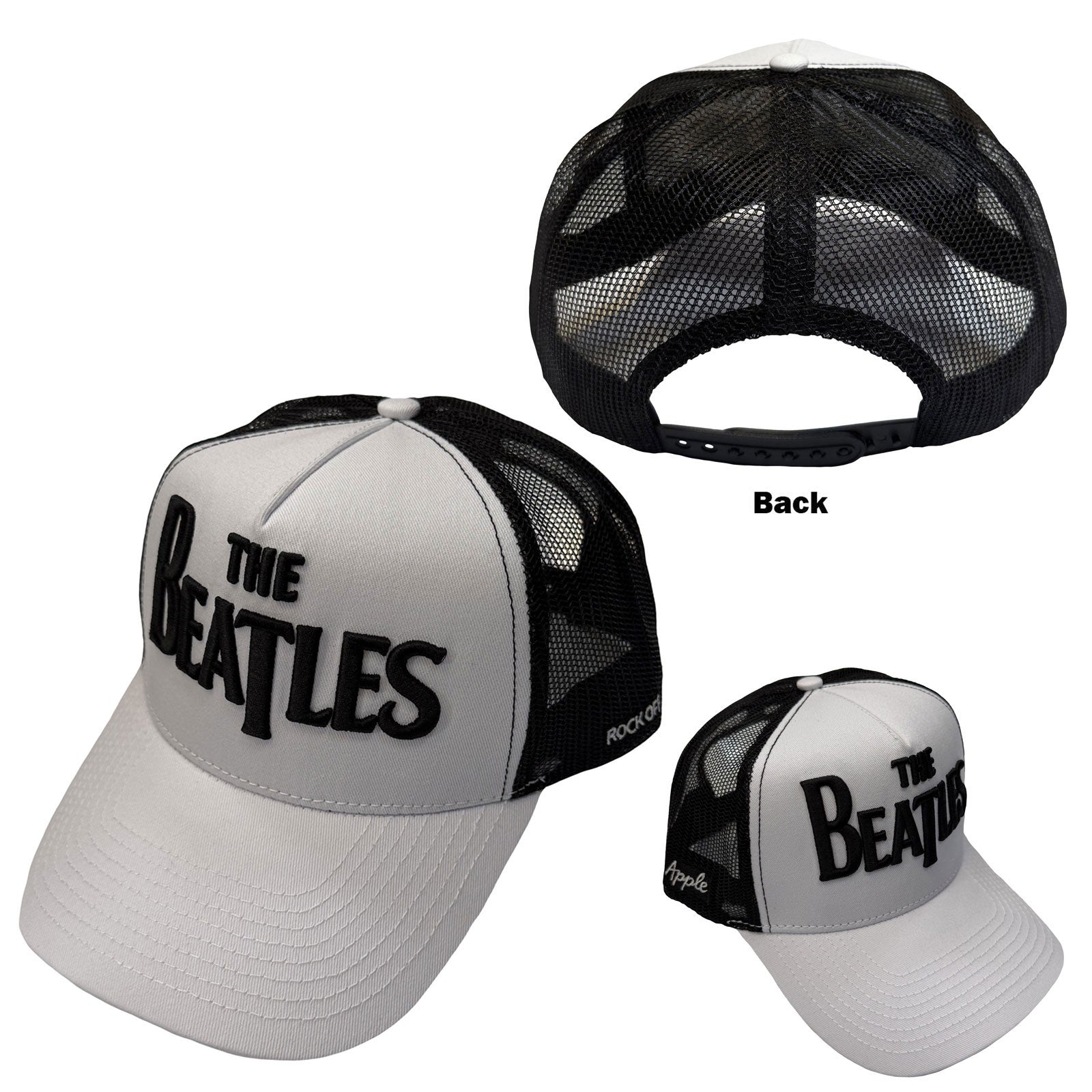 The Beatles: Drop T Logo & Apple Cap – officielt merchandise