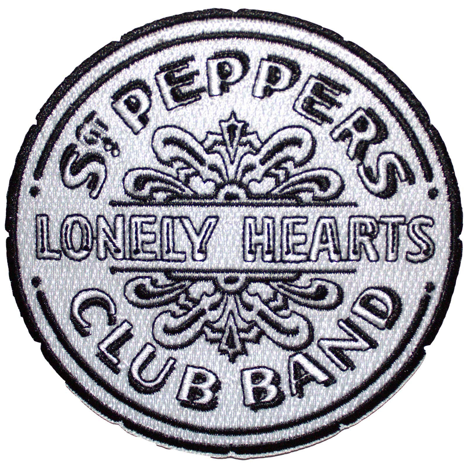 The Beatles: Sgt Pepper Drum B&W Standard Patch