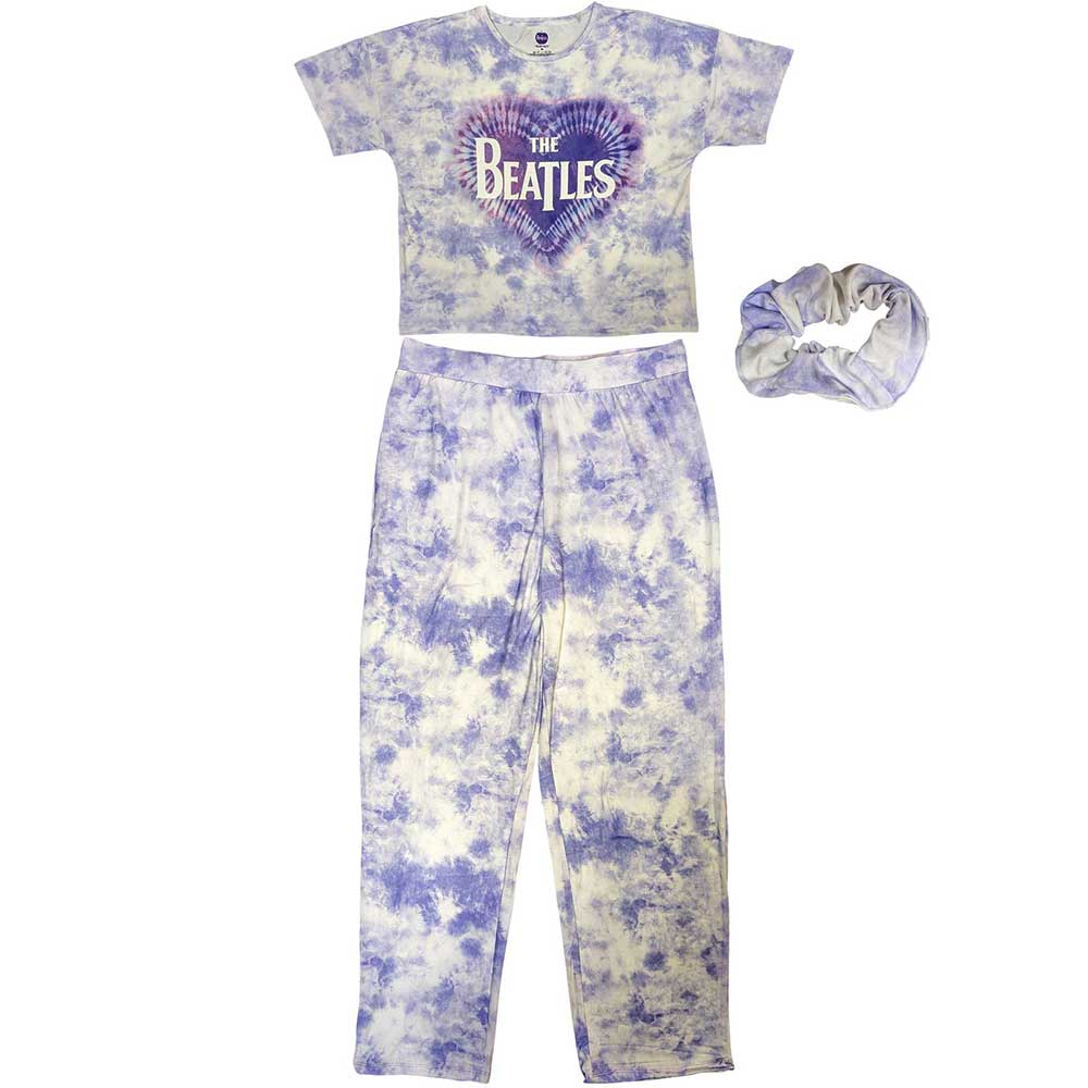 The Beatles: Heart & Drop T Logo Pyjamas (Kvinder)