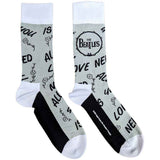 The Beatles: All You Need Is Love & Drum (UK Size 7 - 11) Strømper – officielt merchandise
