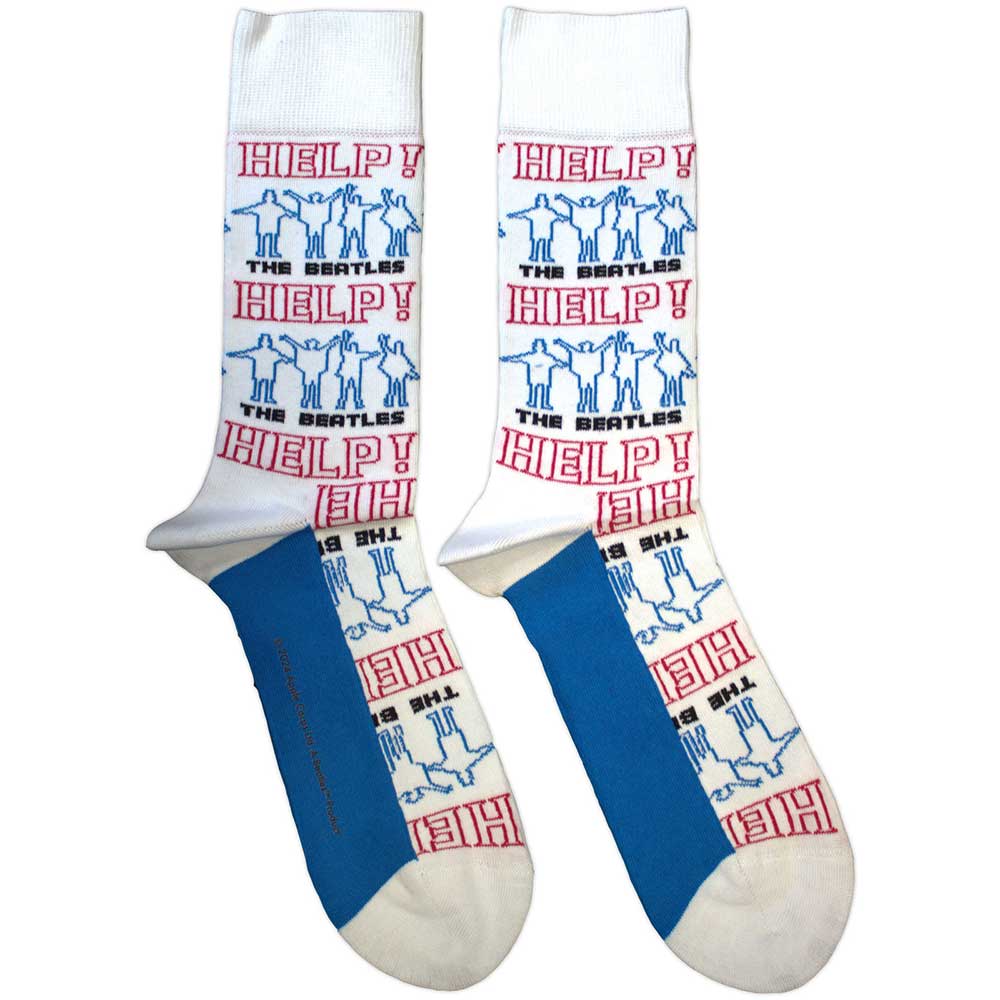 The Beatles: Help! Outlines Repeat Ankle Socks