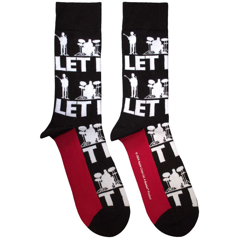 The Beatles: Let It Be Silhouettes Repeat Ankle Socks